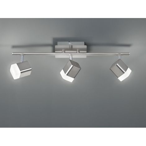 LED Deckenstrahler ROUBAIX 3-flammig Silber matt, Breite 48cm (1/5)