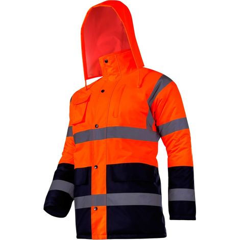 Veste isolante haute visibilité, orange, taille XL, CE, Lahti (1/3)