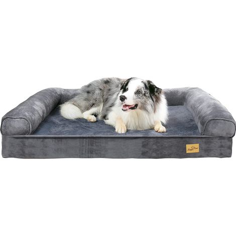 BingoPaw Sofá Cama para Perro Ortopédica Colchón de Esponja para Perro, 95 x 72 x 22cm