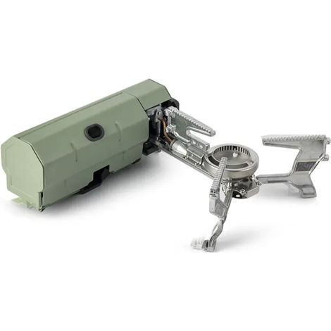Réchaud à cassette 2600 W pour le camping, la randonnée, les barbecues et les voyages. Réchaud à gaz portable et pliable. (1/5)