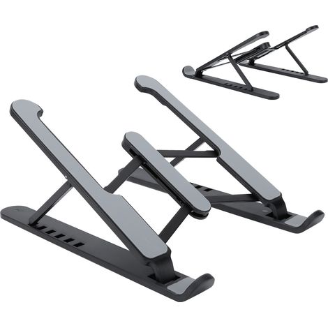 Support de Refroidissement pour PC Portable 17 Pouces - Support Inclinable et Pliable avec Ventilateur Intégré (Noir)