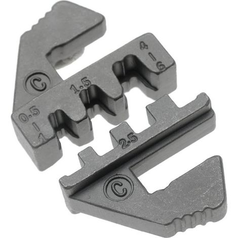 Mors pour Connecteurs Non Isolés - Compatible Art. 1410/1411/1412 - Précision et Fiabilité - Acier - D-Work
