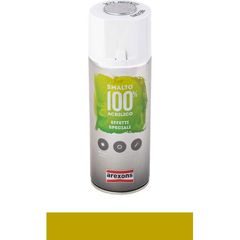 Smalto Spray Acrilico Metallizzato Oro Ricco Pallido AREXONS 400 ml (1/5)