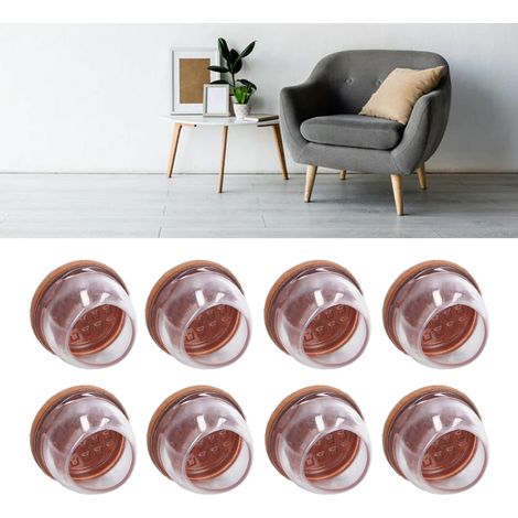 Nouveau style 2022, ensemble de 8 pièces : protège-pieds de chaises et de tabourets, silencieux et résistants à l’usure, pour pieds de chaises et de tables. Protection renforcée pour pieds de table. G (1/5)
