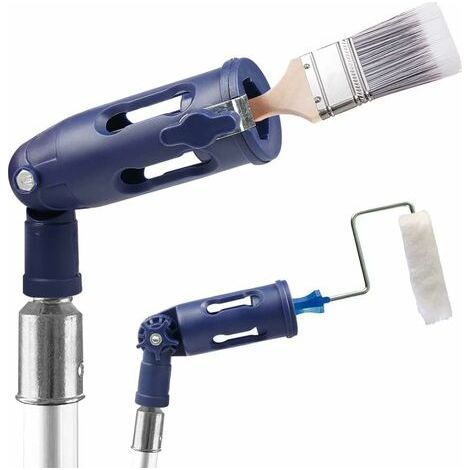 Rallonge pinceaux multi-angle – Extension pour rouleau avec rotation 160° – Calibre réglable pour brosses standards – Outil de bordure murs/plafonds (1/5)