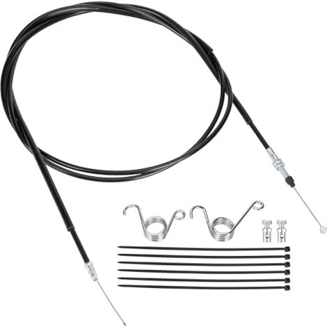 Kit de cable d'accélérateur Go Kart 213,4 cm pour Coleman KT196 Go Kart Parts Predator 196 cc, 212 cc, 224 cc, 6,5 CV, moteur tout-terrain, à essence, pour kart, chariot, sports motorisés, (1/5)