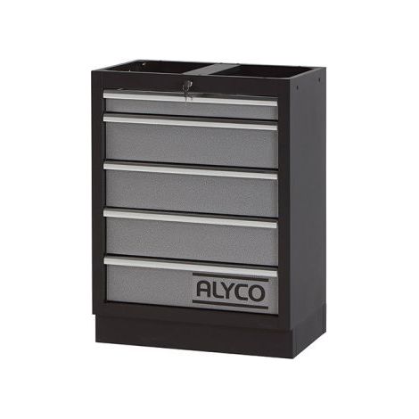 ARMOIRE BASSE MÉTALLIQUE 5 TIROIRS POUR ENSEMBLES (1/2)