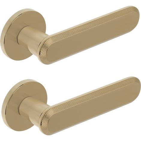 Poignée de porte intérieure RUGOS Kuchinox dorée (1/5)
