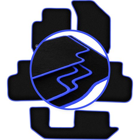 Tappetini auto Carlux blu per: Fiat Freemont 7 posti (2011-2016) (1/5)