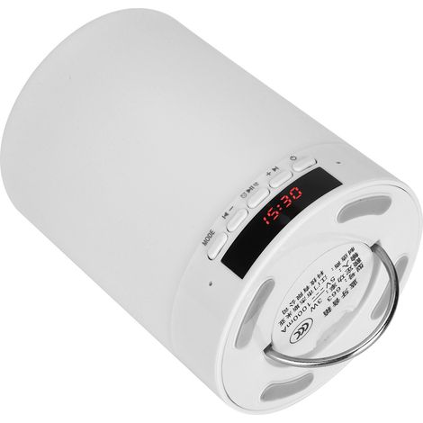 Veilleuse Bluetooth, lumière LED tactile à couleurs changeantes, réveil intelligent, enceinte Bluetooth, lecteur MP3 (1/5)