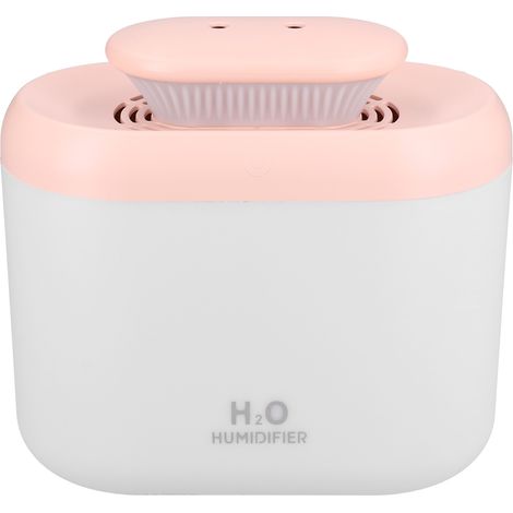 Humidificateur à brume 3500 ml, grande capacité, diffuseur silencieux avec veilleuse pour la maison et le bureau, rose (1/5)