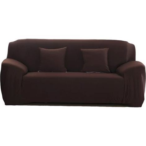 Housse De Canapé 4 Places - Extensible En Polyester Et Spandex - Pour Canapé Droit Ou D'Angle - 1 Pièce