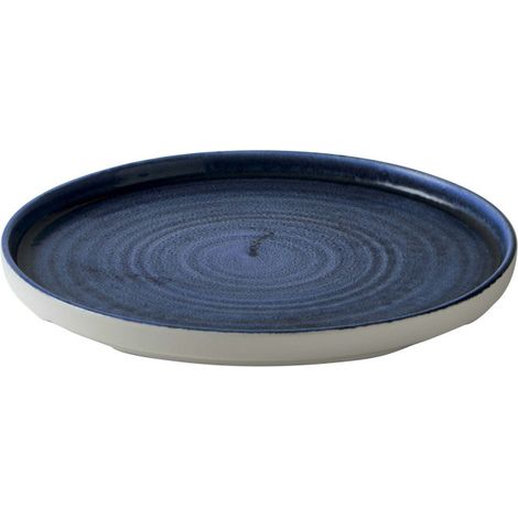 Assiette à parois Stonecast Plume ultramarine - 210 mm - Finedine (1/5)