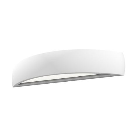 Faretto CRESCENT L da parete in gesso Verniciabile 230V E14 2x28W