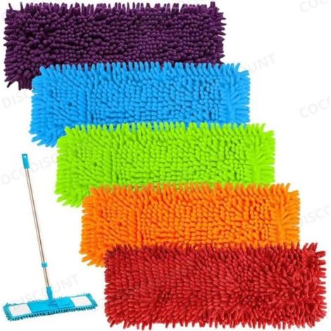 Cobye - Balai Microfibre + 2 Recharges chenilles – Nettoyage Efficace Sols, Carrelage et Surfaces (1/5)