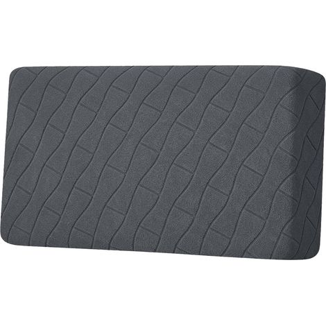 Housse Assise Canapé Extensible (3 Places, Gris Foncé) (1/5)