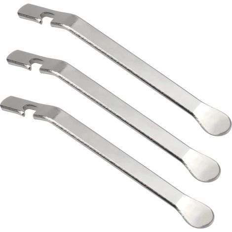QAZQA 3PCS Démonte Pneu de Vélo Métal, Acier Inoxydable Levier Démonte Pneu Pelle, Demonte-pneus, Tyre Levers Bicycliste Outil de Réparation pour Retirer Le Pneus de Vélo, Pneu de vélo Outils (1/5)