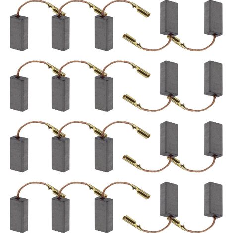 20x Balais de Charbon pour Meuleuse d'angle 15x8x5mm/0.59x0.31x0.20 Pouces Compatible avec Pièce de Rechange pour Outil Électrique de Réparation de Remplacement (1/5)