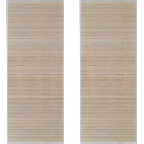 Maison Exclusive - Bambusteppiche 2 Stk. Rechteckig Natur 120x180