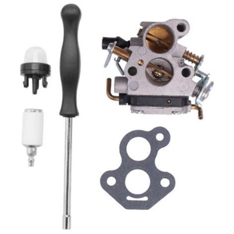 Kit de carburateur de remplacement pour tronçonneuse Husqvarna 235 235E 236 240 240E - Compatible Zama C1T-W33 CS2234 - Résolution fuites et démarrage (1/4)