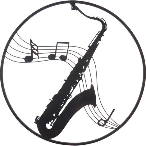 Ornamento da parete moderno per sassofono per decorazioni musicali, stile unico ed elegante per gli amanti della musica