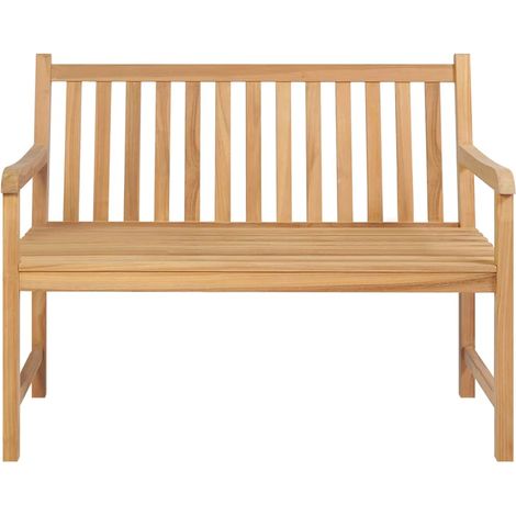 Maison Exclusive - Banco de jardín de madera maciza de teca 114 c