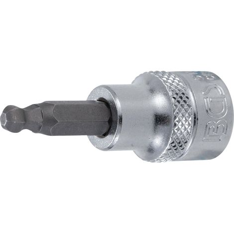 BGS Bit inserto con testa sferica, 5 mm interno, esagonale, 3/8 pollici, 1 pezzi, 5112 (1/2)