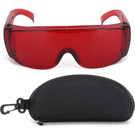 Occhiali di sicurezza con filtro laser - Accessorio industriale BACHIN - Rosso - Filtro luce (1/5)