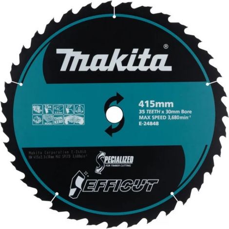Makita E-24848 Lama Efficut per seghe circolari 415x30 mm per legno (1/3)