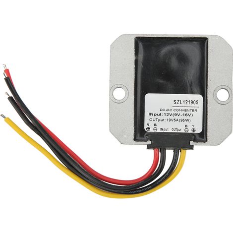 Convertisseur élévateur de tension CC 12 V vers CC 19 V 5 A, étanche IP67, pour véhicule (1/5)