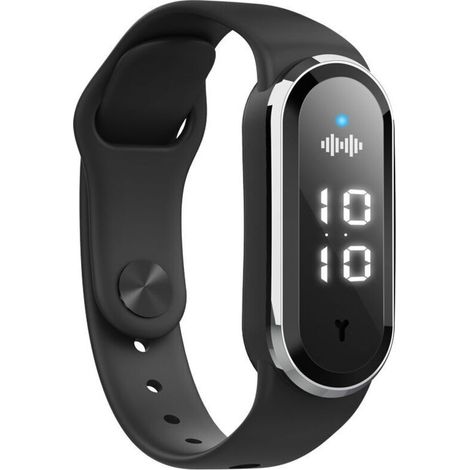 Black Smart Insect Repellent Bracelet, Ultrasonic Electronic Mosquito Repellent Watch for the Elderly, Children, Adults and Pregnant Women