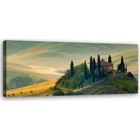 Tableau sur toile Paysage naturel de Toscane 90x30 (1/5)