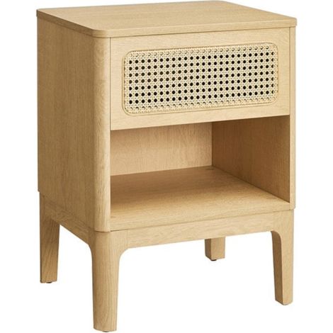 Comodino con cassetti 40 x 45 x 60 cm beige 120007653