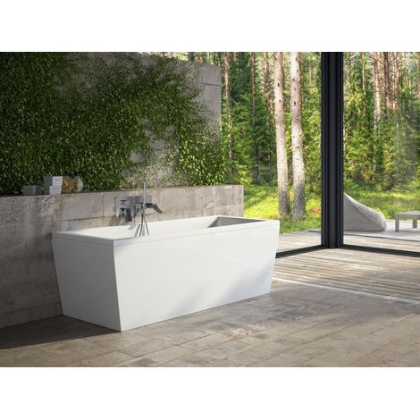 Baignoire semi-îlot blanc VENA 170x75