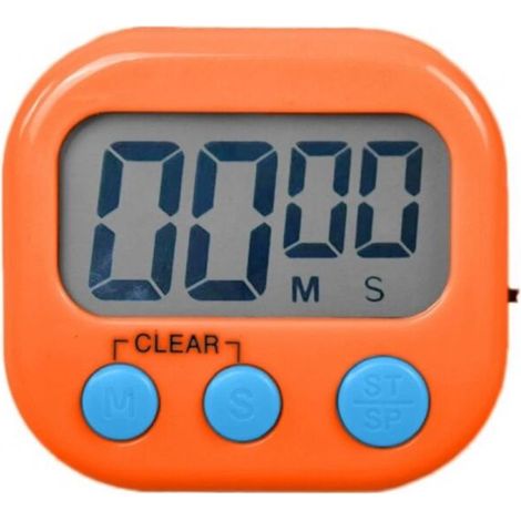 Set de 3 Cronomètres Digitaux Colorés avec Alarme PuissanteCompte à Rebours jusqu'à 99 Minutes, Idéal pour Cuisine et Activités Quotidiennes (1/5)