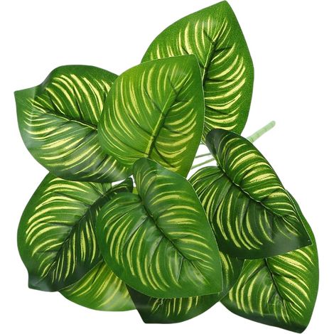 Plante Artificielle - Feuillage Réaliste - Décoration Murale Intérieure - Hauteur 33 cm - Pour Salon Chambre Bureau - 1 Pièce (1/5)