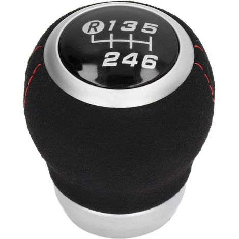 Pommeau de levier de vitesses manuel à 6 rapports, pièce de carrosserie de rechange pour Subaru, noir (1/5)