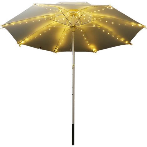 Guirlande lumineuse LED pour parasol, guirlande lumineuse LED en cuir, décoration de Noël, guirlande lumineuse colorée pour tente (1/4)