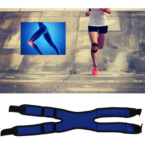 Atmungsaktive Silikon-Kniebandage mit Stabilisierung, Polsterung und Gelenkunterstützung für Sportarten (1/5)