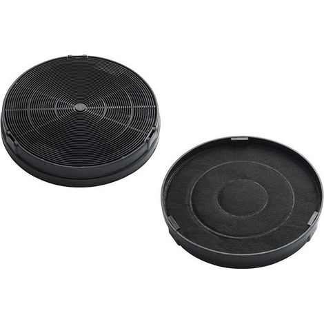 Lot de 2 filtres charbon type 196   196X30 mm (484000008674) Hotte AEG, ARISTON HOTPOINT, ARTHUR MARTIN ELECTROLUX, BEKO, BOSCH, DE DIETRICH, ELECTROLUX, FAURE, FRANKE, INDESIT, JUNO, NEFF, ROBLIN, SC (1/6)