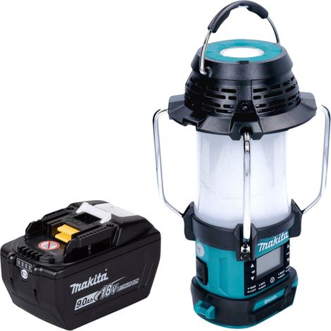 Radio sans fil Makita DMR 056 18 V FM DAB+ avec lanterne et lampe de poche 360° IP65 + 1 batterie 9,0 Ah - sans chargeur (1/5)