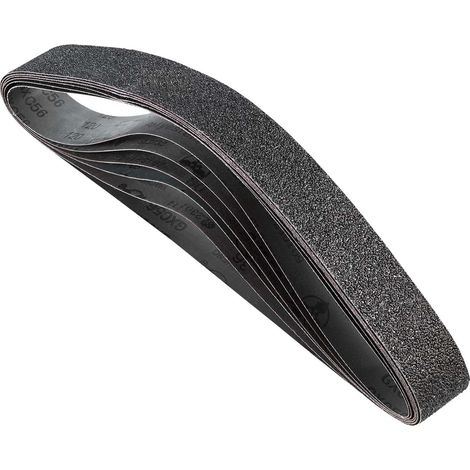Bande Abrasive, 50 x 1066 mm, Bande de Ponceuse, Grain 36, 40, 60, 80, 100, 120 Chaque, 6 PCS Bandes Abrasives Mixtes Carbure de Silicium pour Ponceuses à Bande, Travail de Métaux, Composites (1/5)