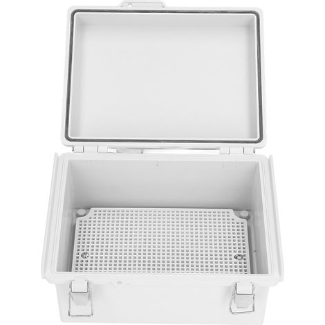Boîtier de raccordement ABS étanche IP67 coffret électrique bricolage intérieur extérieur 220x170x110mm avec 4 supports et vis (1/5)