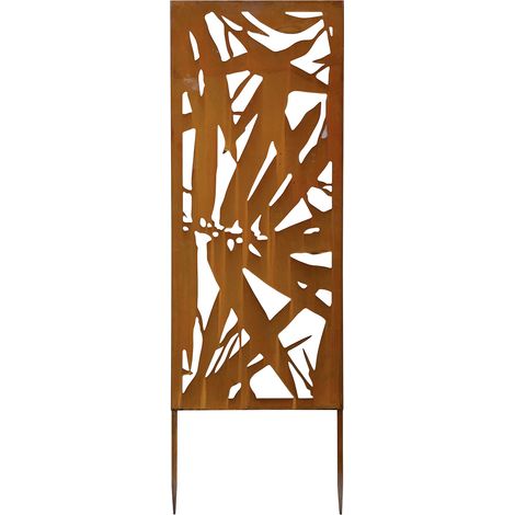 Pannello decorativo Verdemax 30 x 90 cm in metallo corten (1/2)