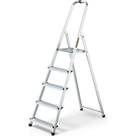 Drabest Scala Domestica In Alluminio A 5 Gradini Portata 125kg (1/5)