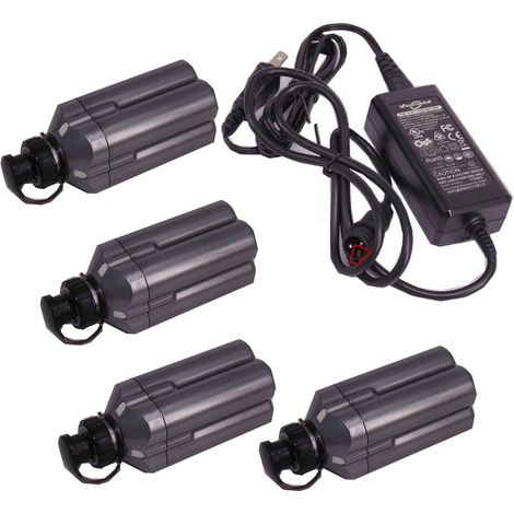 4X Batterie & Chargeur Pour Daiwa/Shimano Tanacom 750 500 1000 Shimano BM2300 BM2900 Lithium (1/5)