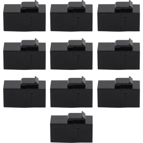 10 connecteurs RJ45 de rallonge pour câble Ethernet, ABS, transmission stable, extension de réseau, lot de 10 pièces (1/5)