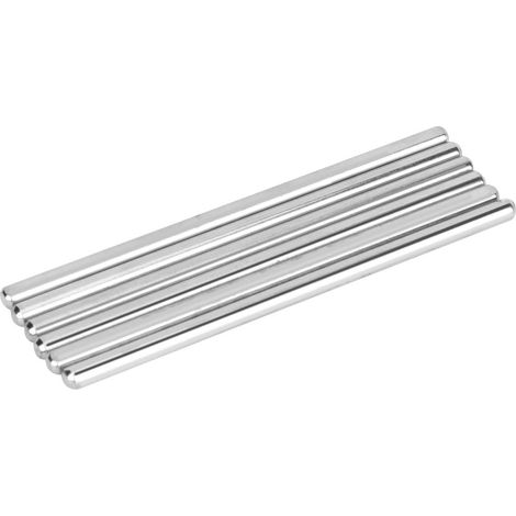 Lot de 6 axes de roue dentée en acier inoxydable de 100 mm avec trou en D pour voitures miniatures et robots industriels (pièces détachées à monter soi-même). (1/5)