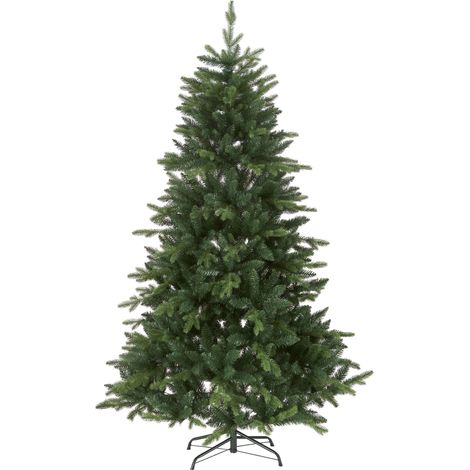 EGLO Künstlicher Weihnachtsbaum Bergen, naturgetreuer Deko Tannenbaum für Innen, Kunstbaum wie echt, Christbaum zum Stecken, 180 cm (1/5)