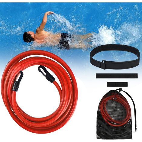 Bande de résistance pour la natation, ceinture de piscine, bande de résistance ajustable (1/4)